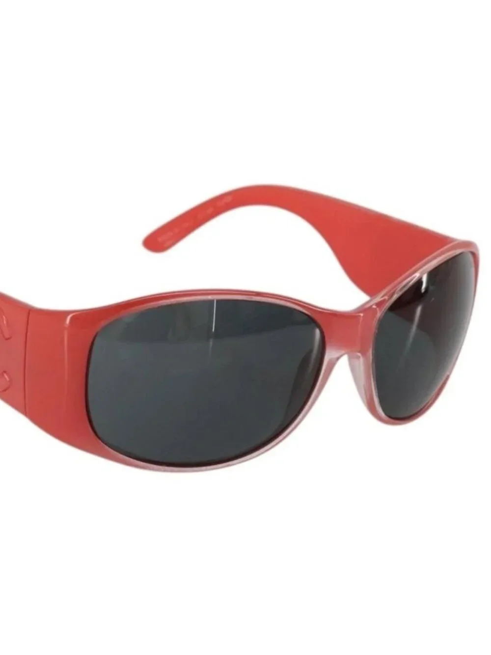 CHANEL Sunglasses plastic Red CC Auth ka3894A